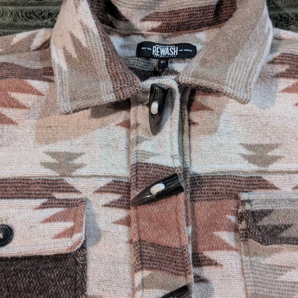 Rewash Brown And Cream Patterned Jacket - image 4